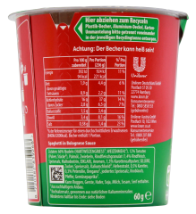 Knorr Pasta Pot Bolognese, 8 x 60g Becher