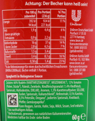 Knorr Pasta Pot Bolognese, 8 x 60g Becher