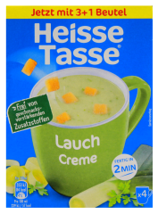 Heisse Tasse Lauch Creme, 9 x 74,4g Packung