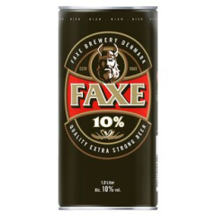 Faxe Extra Strong 10% vol., 12 x 1 l Dose EINWEG