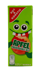 Gut & Günstig Apfelsaft, 40 x 0.2 l Trinkpäckchen