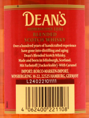 Deans Blended Scotch Whisky 40% vol., 6 x 0.7 l Flasche