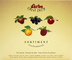Darbo Fruchtaufstrich Sortiment, 100 x 25g Schale
