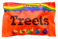 Treets Peanuts Rainbow, 16 x 100g Tüte