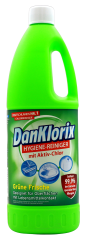 Danklorix Hygiene-Reiniger mit Aktiv Chlor grüne Frische, 4 x 1.5 l Flasche