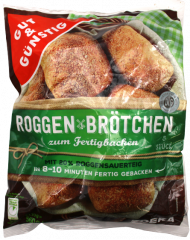 Gut & Günstig Roggenbrötchen 6 x 560g Beutel