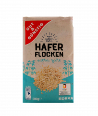 Gut & Günstig Haferflocken extra zart 5 x 500g Packung