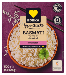 Herzstücke Basmati Reis im Kochbeutel, 8 x 500g Packung