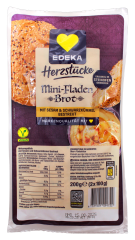 Herzstücke Mini-Fladen Brot mit Sesam und Schwarzkümmel, 6 x 200g Packung