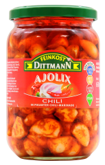 Feinkost Dittmann Ajolix Knoblauch in Chili Marinade, 6 x 650g Glas