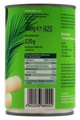 Feinkost Dittmann Palmen Herzen natur mild würzig, 6 x 220g Dose