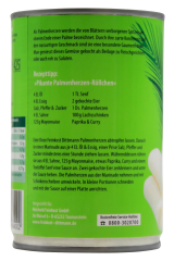 Feinkost Dittmann Palmen Herzen natur mild würzig, 6 x 220g Dose