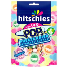 hitschies brizzl UFO Pops gefriergrtrocknet vegan, 10 x 50g Beutel