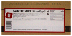 Heinz Barbecue Sauce, 100 x 25g Schale
