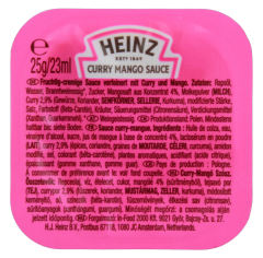 Heinz Curry Mango Sauce, 100 x 25g Schale