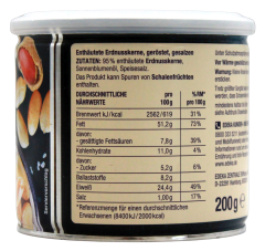Herzstücke Jumbo Peanuts geröstet & gesalzen, 8 x 200g Dose