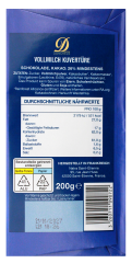 Donckels Vollmilch Kuvertüre 26% Kakao, 17 x 200g Tafel