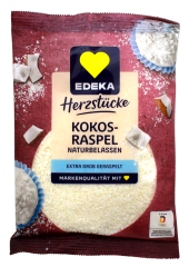 Herzstücke Kokosraspeln naturbelassen, 6 x 200g Beutel