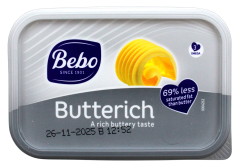 Bebo Butterich pflanzliches Streichfett, 12 x 250g Becher