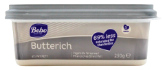 Bebo Butterich pflanzliches Streichfett, 12 x 250g Becher