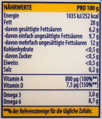 becel Vital reich an Omega 3 Margarine, 8 x 225g Becher