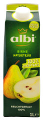 albi Birne naturtrüb 100% Direktsaft, 6 x 1 l Getränkekarton