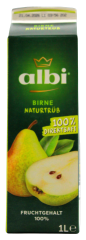albi Birne naturtrüb 100% Direktsaft, 6 x 1 l Getränkekarton