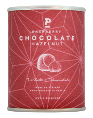 P-Stash Haselnüsse mit Himbeere und weißer Schokolade, 12 x 60g Dose
