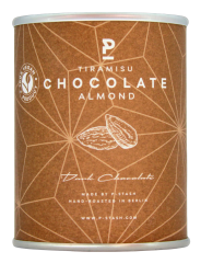 P-Stash Mandeln mit dunkler Schokolade und Tiramisugeschmack, 12 x 60g Dose