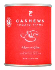 P-Stash Cashewkerne mit Tomaten- und Thymiangeschmack, 12 x 55g Dose