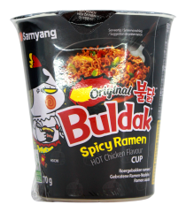 Samyang Buldak Original Spicy Ramen hot Chicken flavour, 6 x 70g Becher