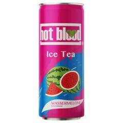 Hot Blood Ice Tea Wassermelone, 24 x 0.33 l Dose EINWEG