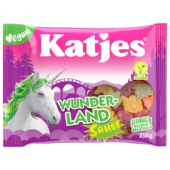 Katjes Wunderland Fruchtgummi sauer, 18 x 210g Beutel