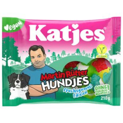 Katjes Martin Rütter Hundjes Fruchtgummi Edition vegan, 18 x 210g Beutel