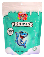 Chaos Candy Freezes crunchy Blu Shark Fruchtgummi, 24 x 50g Tüte