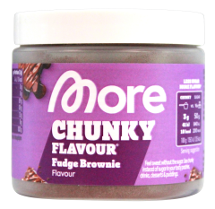 More Chunky Flavour Fudge Brownie Flavouring Powder, 2 x 90g Dose