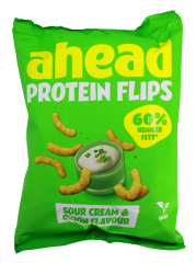 ahead Protein Flips Sour Cream & Onion Flavour vegan, 6 x 50g Beutel