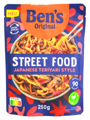 Ben's Street Food Japanese Teriyaki Style Nudeln, 6 x 250g Beutel