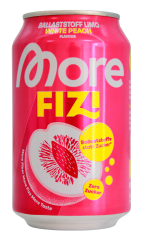 More Fizi Ballaststoff Liom White Peach flavour, 12 x 0.33 l Dose EINWEG
