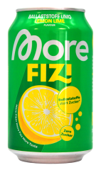 More Fizi Ballaststoff Limo Lemon Lime flavour, 12 x 0.33 l Dose EINWEG