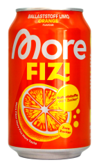 More Fizi Ballaststoff Limo Orange flavour, 12 x 0.33 l Dose EINWEG