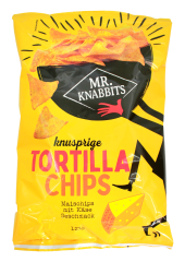 Mr.Knabbits Tortilla Chips mit Käsegeschmack, 10 x 125g Tüte