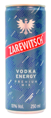Zarewitsch Vodka Energy Premium Mix 10% vol., 24 x 0.25 l Dose EINWEG