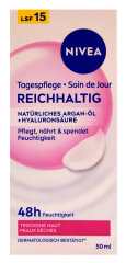 Nivea Tagespflege natürliches Argan-Öl + Hyaluronsäure LSF 15, 3 x 50ml Tube