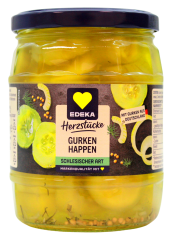 Herzstücke Gurkenhappen Schlesischer Art, 6 x 290g Glas