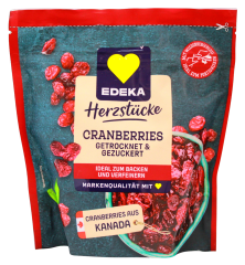 Herzstücke Cranberries getrocknet & gezuckert, 6 x 200g Tüte