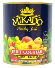 Mikado Fruit Cocktail in light Syrup, 6 x 480g Dose