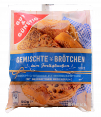 Gut & Günstig Gemischte Brötchen, 6 x 540g Beutel