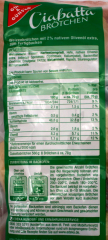 Gut & Günstig Ciabattabrötchen, 6 x 560g Beutel