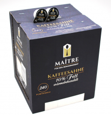 Maitre Kaffeesahne 10% Fett 240 x 10g Portionsdosen